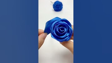 Thumbnail of Handmade diy ribbon rose flowers #handmade #diy #craft #flowers #diyflowers #tutorial #gift #ribbon