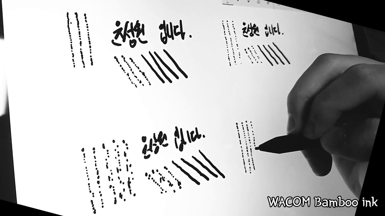 New surface pro pen / Wacom bamboo ink drawing bug test (window 10 sketch book)