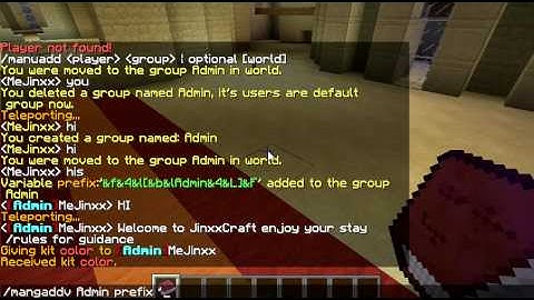 How to do commands for groupmanager 1.7