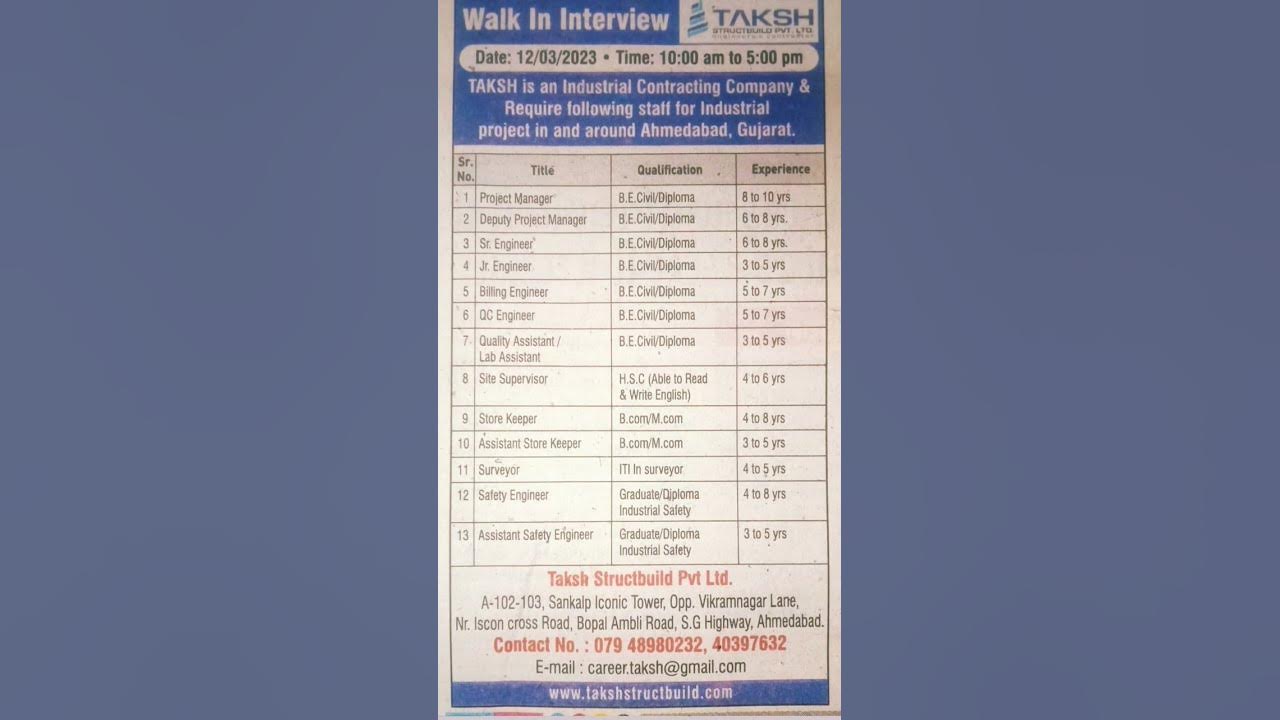 walk-in-interviews-for-be-diploma-civil-jobs-in-ahmedabad-jobs