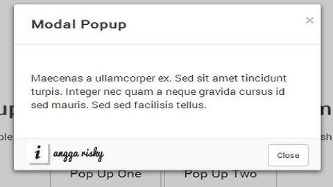 Animation popup modal in HTML5, CSS3, and jQuery Tutorial