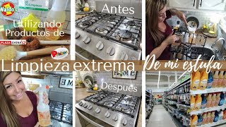 LIMPIEZA EXTREMA DE MI ESTUFA 🧽 UTILIZANDO PRODUCTOS DE PRICHOS WUALDOS PLAZA CHINA #prichos #cocina