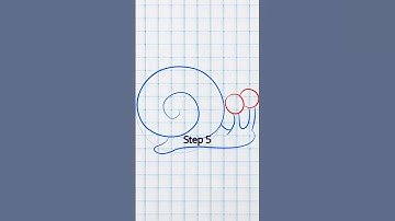 How to draw a snail - Animal drawings #drawingforkids