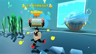 How to Go to Deep Sea Area with 2K Strength and without Asking Help on Roblox Strongman Simulator