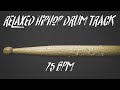 Relaxed hiphop drum track 75 bpm