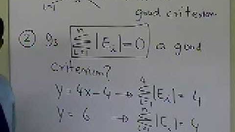 Linear Regression: Background: Part 2 of 2