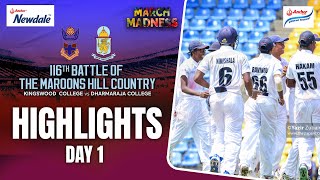 Highlights - Kingswood College vs Dharmaraja College -116th Battle of the Maroons Hill Country-Day 1