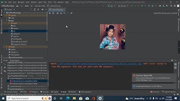 ERROR ic_launcher.png AAPI error failed to read PNG signature file does not start with PNG signature