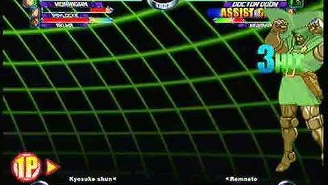 MvC2 Online (360): Kyosuke Shun (Psy/Morg/Aku) vs Brett (Chun/MM/Doom) 12 .:4.14.10:.