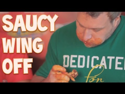 Saucy Wing Off (Eating 6lbs of Wings in under 4 min) | Furious Pete