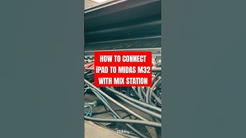 HOW TO CONNECT iPAD TO MIDAS M32 WITH MIX STATION #audioengineer #mixstation #soundengineer