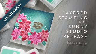 🔴 EDITED REPLAY - Die Cut Edge Card with Sunny Studio Stamps by K Werner Design 5,690 views 3 months ago 30 minutes