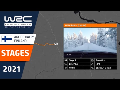 The (snowy) stages of WRC Arctic Rally Finland 2021