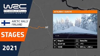 The (snowy) stages of WRC Arctic Rally Finland 2021