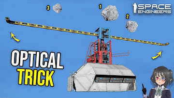 This Ship Rangefinder Shows Which Asteroid is Closer, Space Engineers