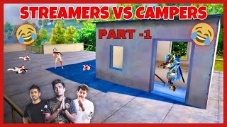 Part - 1. Top 10 funny moments streamers killed by pro campers🤣#bgmi #pubg #bgmifunnymoments