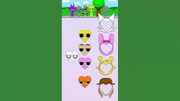 Test IQ Challenge! Heart of the Incredibox Spunki Face  #colors #testiq #funny #games #sprunki