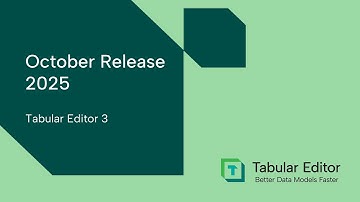 October release of Tabular Editor 3