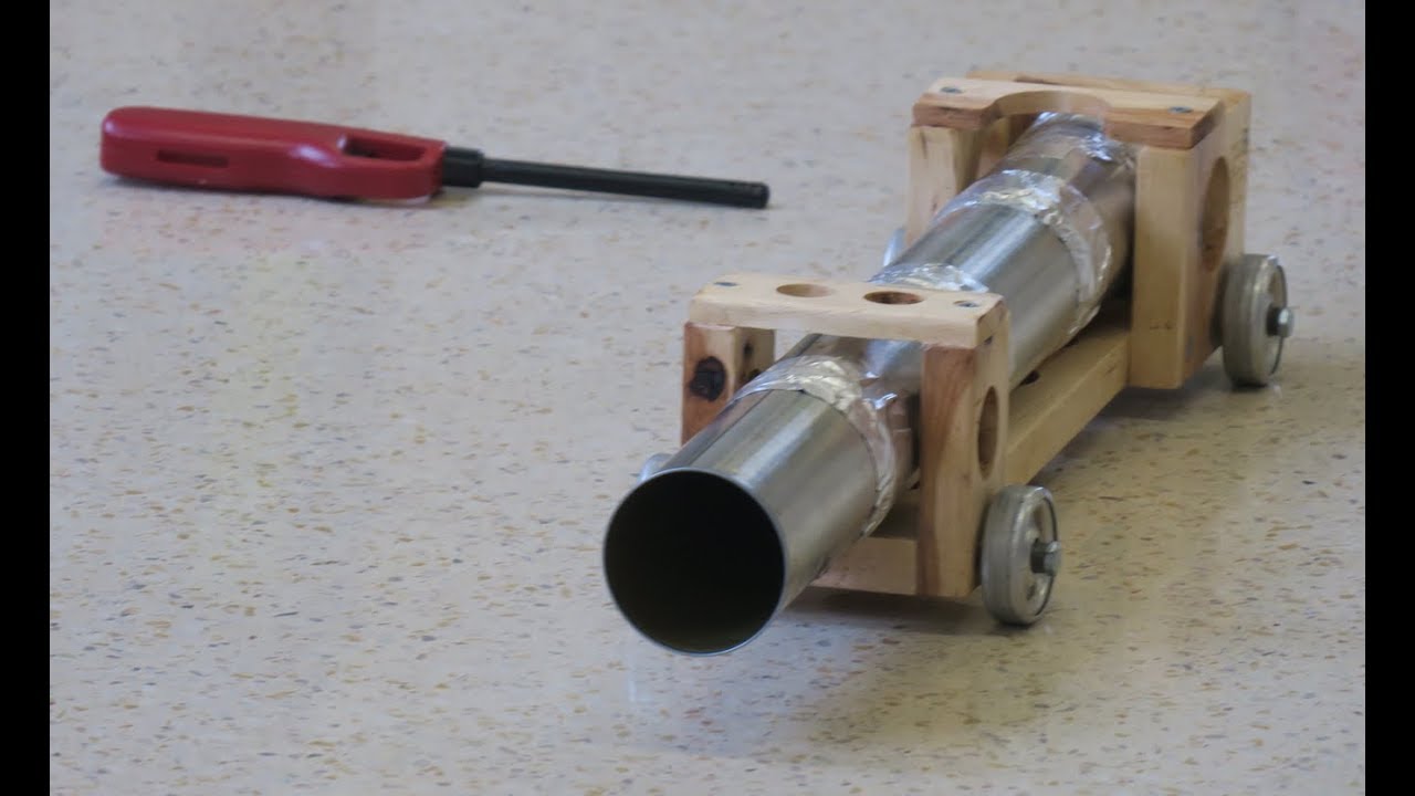 Tennis Ball Cannon-Newton's 3rd law // Homemade Science with Bruce Yeany 