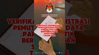 KPU Pohuwato Tetapkan Hasil Verifikasi Administrasi Partai Politik Semester I 2026 KPU Pohuwato Tetapkan Hasil Verifikasi Administrasi Partai Politik Semester I 2026