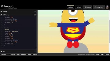 How to pure css that - Minion Superman with hover effect