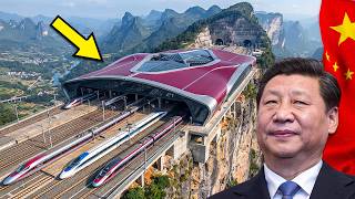 China Just Split a Mountain to Build the World's Biggest Train Station