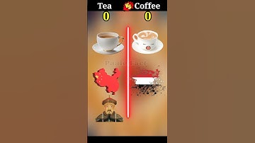 Tea vs Coffee ❓ comparison #shorts #viral #viralshorts #youtubeshorts @Paalefact