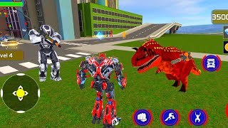 Police Truck Robot Dino Transformation Game 2021 - Robot Game #1 | Android Gameplay FHD screenshot 2