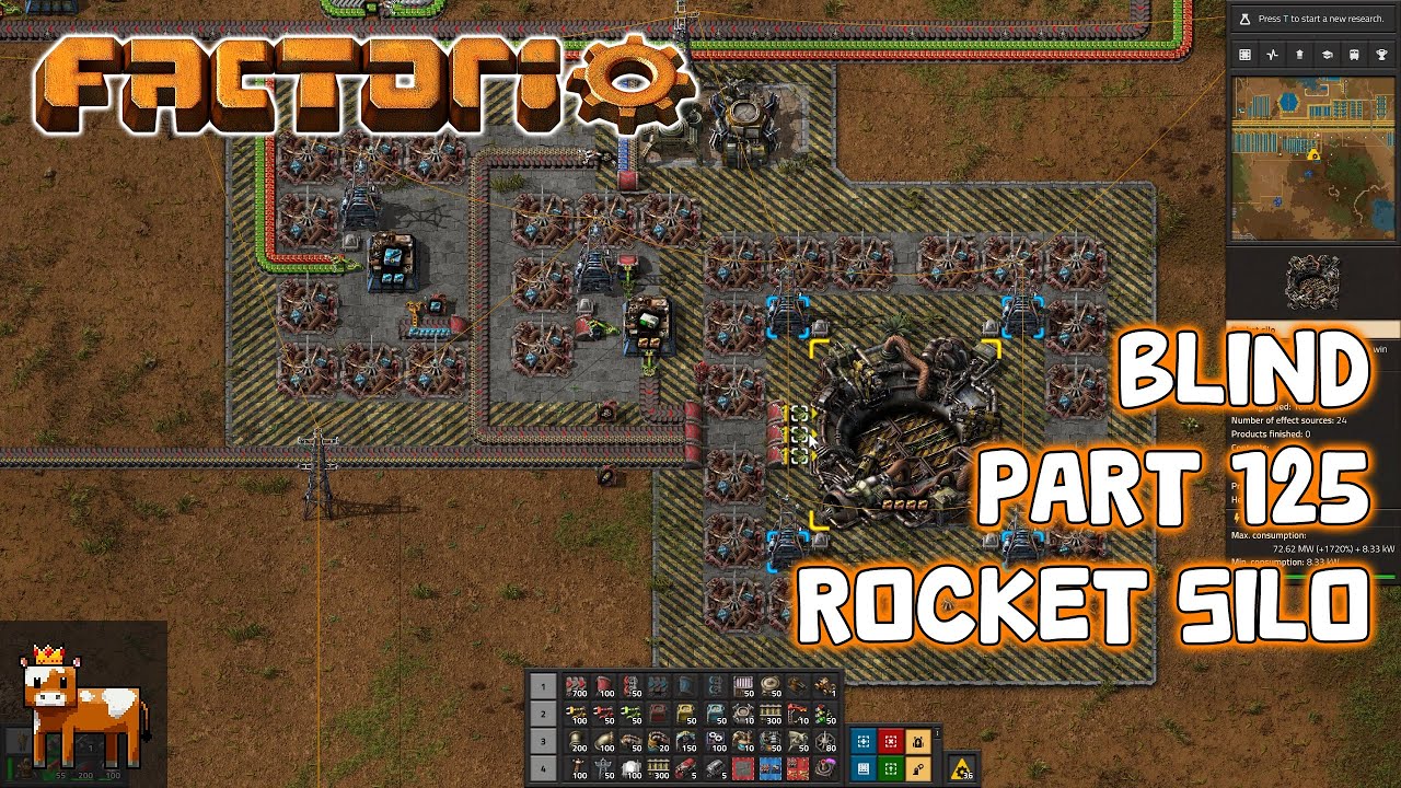 Idiot Plays Factorio - Part 125: Rocket Silo - YouTube