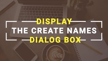 Display the Create Names dialog box shortcut key in MS Excel