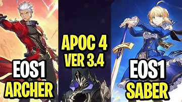 E0S1 Archer & E0S1 Saber | Apocalyptic Shadow Floor 4 3 Stars | Honkai: Star Rail 3.4