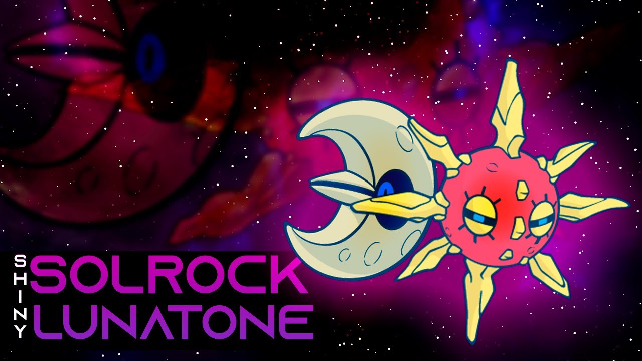 I found Shiny Solrock and Shiny Lunatone in Pokemon Platinum!