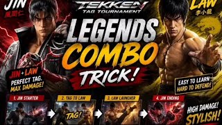 Law or jin best combo tricks ✅😱🤯💯🔥