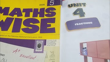 OXFORD MATHS WISE BOOK 5 |  FRACTIONS | UNIT#4 |