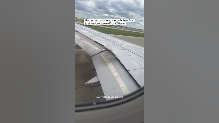 United aircraft engine catches fire just before takeoff at O'Hare