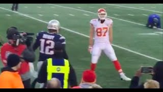 Full Chiefs TE Travis Kelce Mocks Tom Brady's Walkout Before Playoff Game Guide