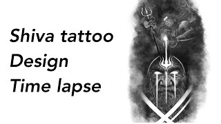 Shiva Tattoo Design Time-lapse 🔥| In iPad Procreate screenshot 2
