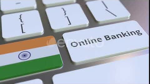 Online Banking Text and Flag of India on the Keyboard | Motion Graphics - Envato elements