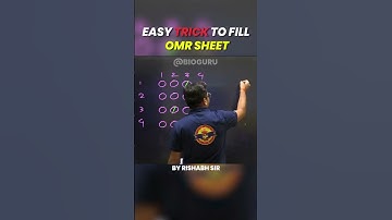 Easy Trick to Fill OMR Sheet  #neet #targetbiology #biologybook #bioguru #chemistry  #neetbiology