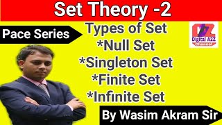 Set Theory -2 | Representation of a set| Types of Set | Class 11 set Theory