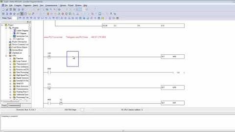 Ladder Editor in WPLSOFT