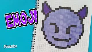 COMO DIBUJAR EMOJI PIXEL ART - PIXELADOS