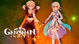 Aether & Lumine Meet Again In A Dream Cutscene Animation | Xianyun Story Quest | Genshin Impact 4.4