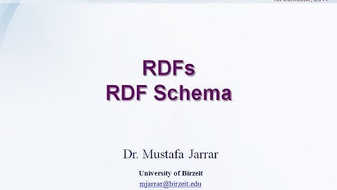 RDFs- RDF Schema