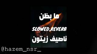 Nassif Zeytoun - Ma Bzon (slowed reverb)- (ناصيف زيتون 2020 - ما بظن (بطيء