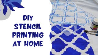 Diy Handmade Stencil And Printing 😱✅ || Diy Fabric Printing || Make your custom Stencil at just 10₹