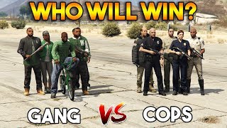 GTA 5 ONLINE : COPS VS GANG (WHO WILL WIN?)