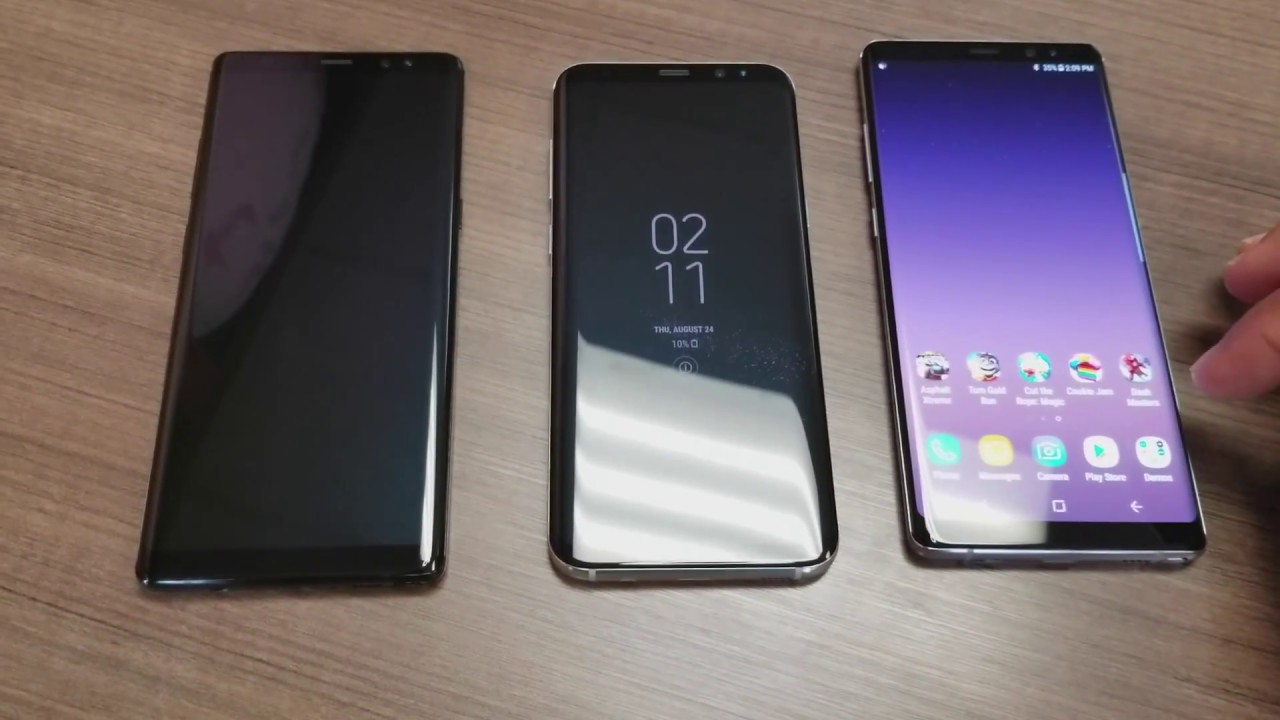 Galaxy note 8 size