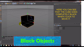 Cinema 4D Fixed Problem. Black objects.