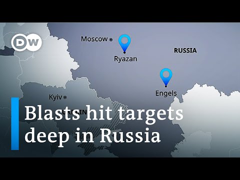 Explosions hit military bases deep within Russian territory | DW News